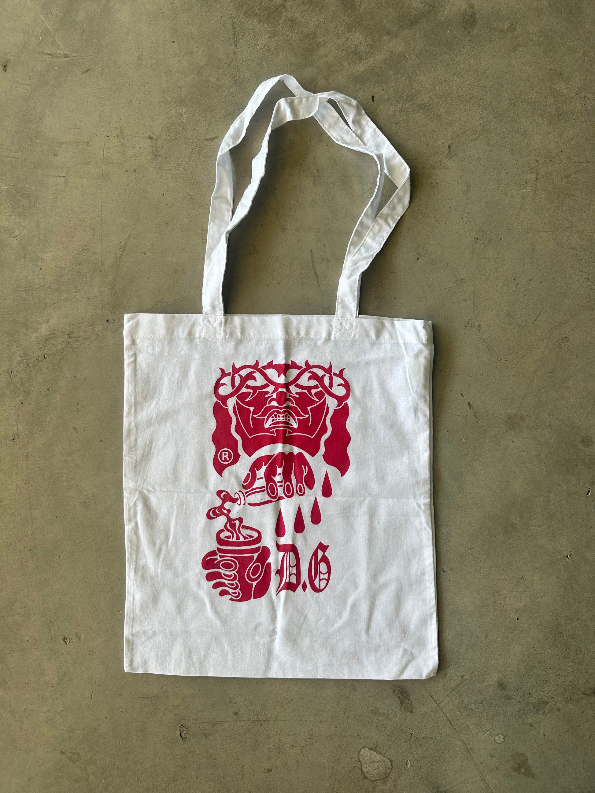 Red Jesus Tote Bag