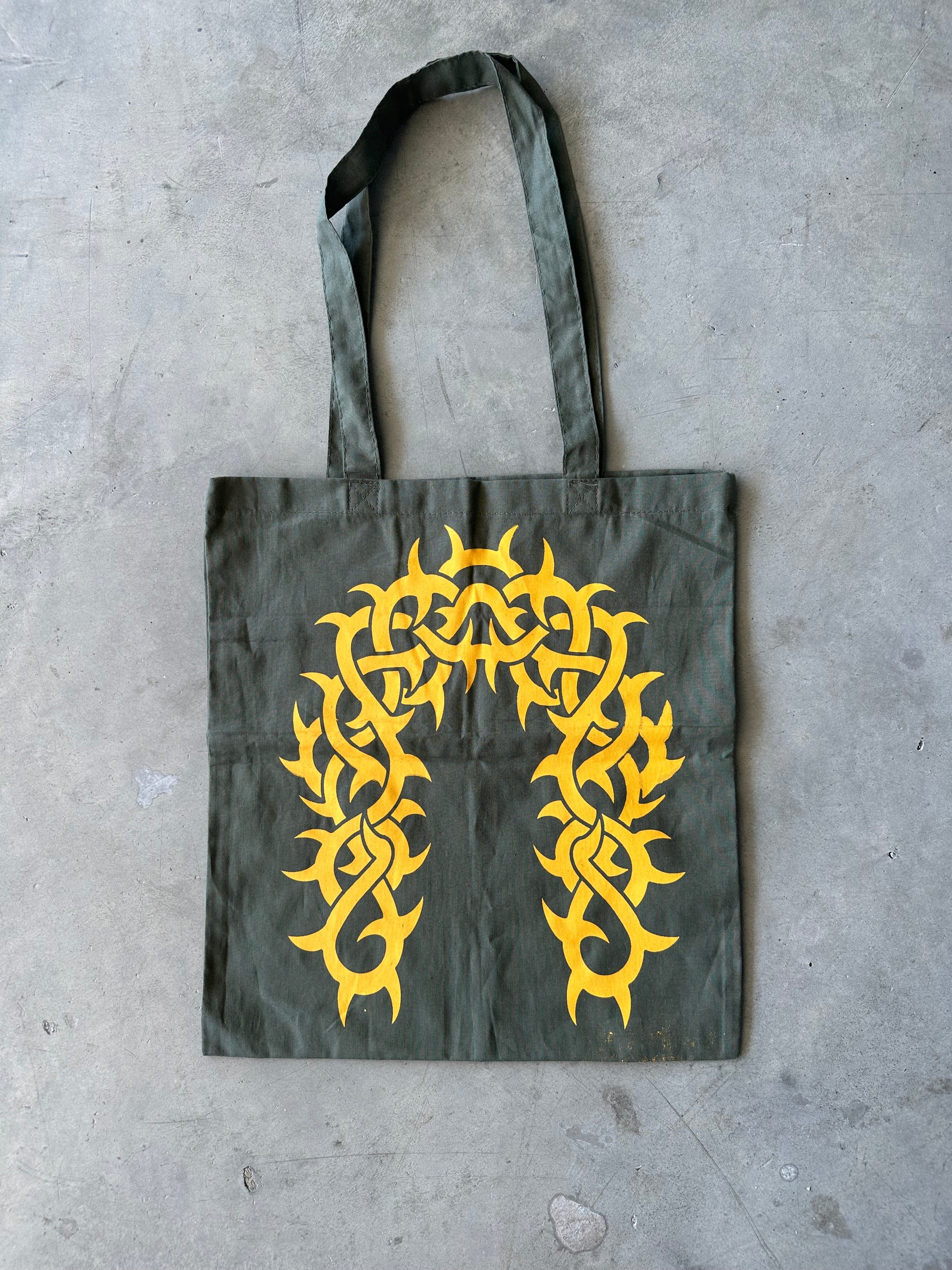 Yellow Spikes Tote Bag
