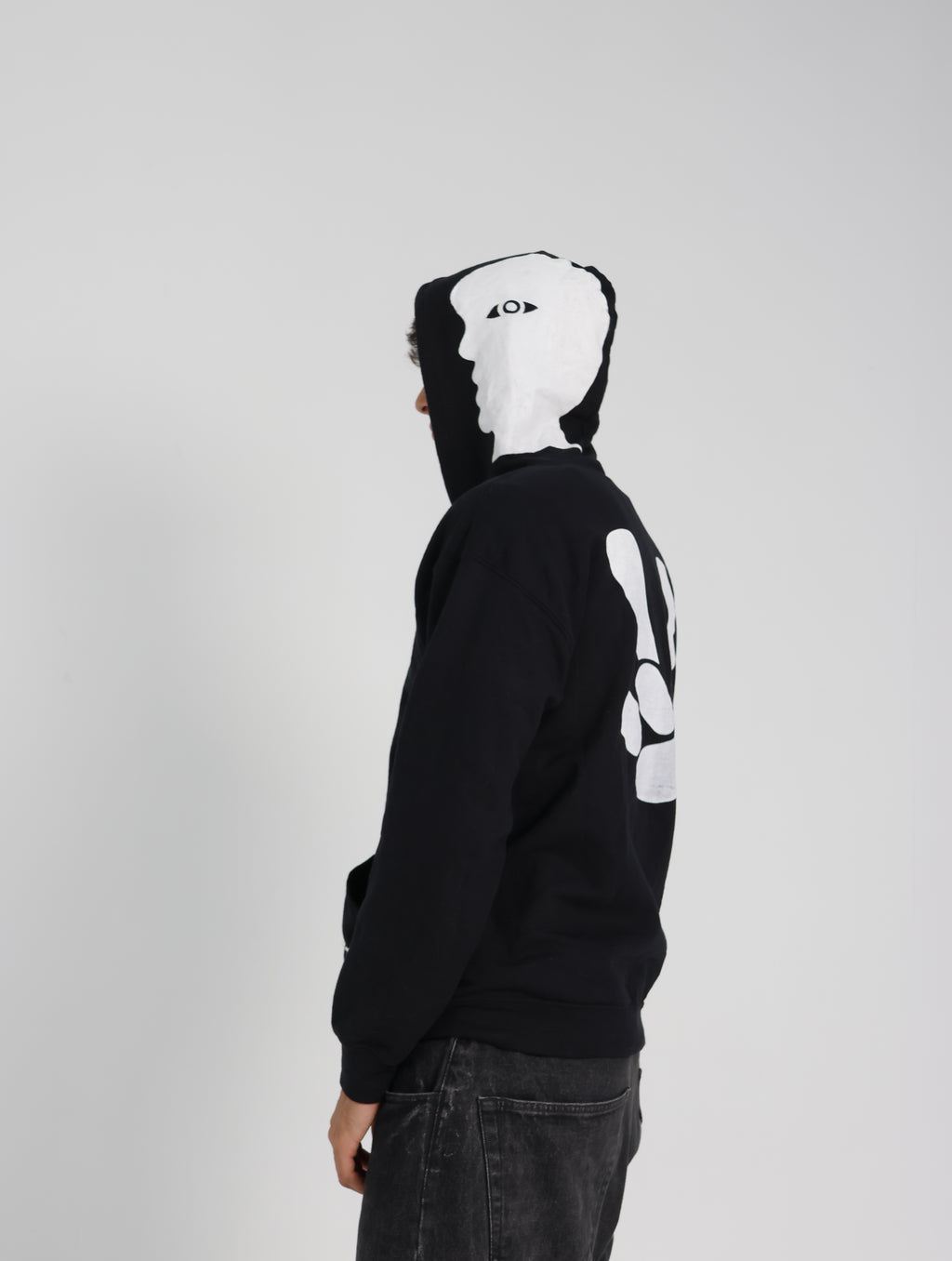 DUBBEL GÄNGER —  ZIP HOODIE BLACK