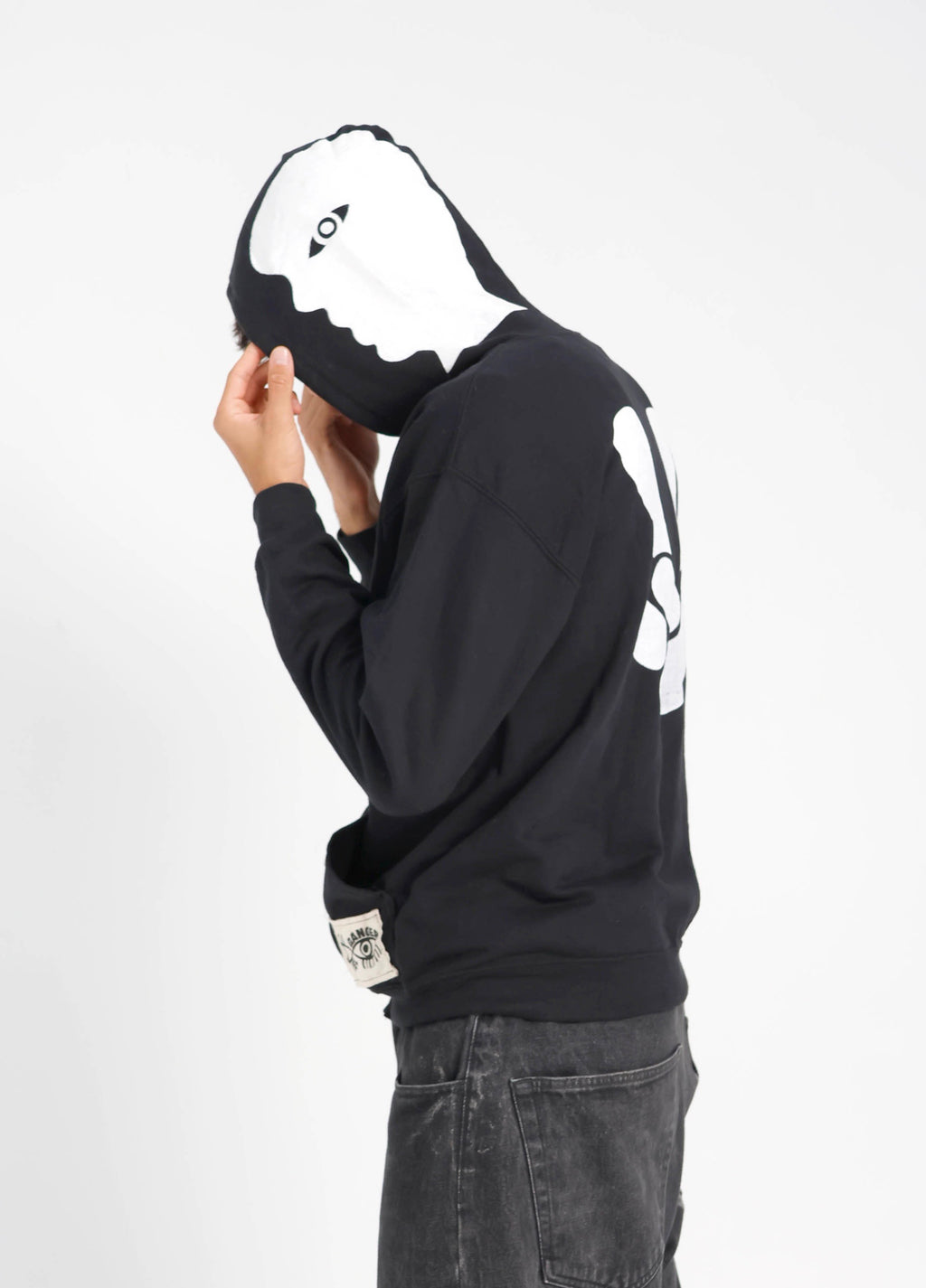 DUBBEL GÄNGER —  ZIP HOODIE BLACK