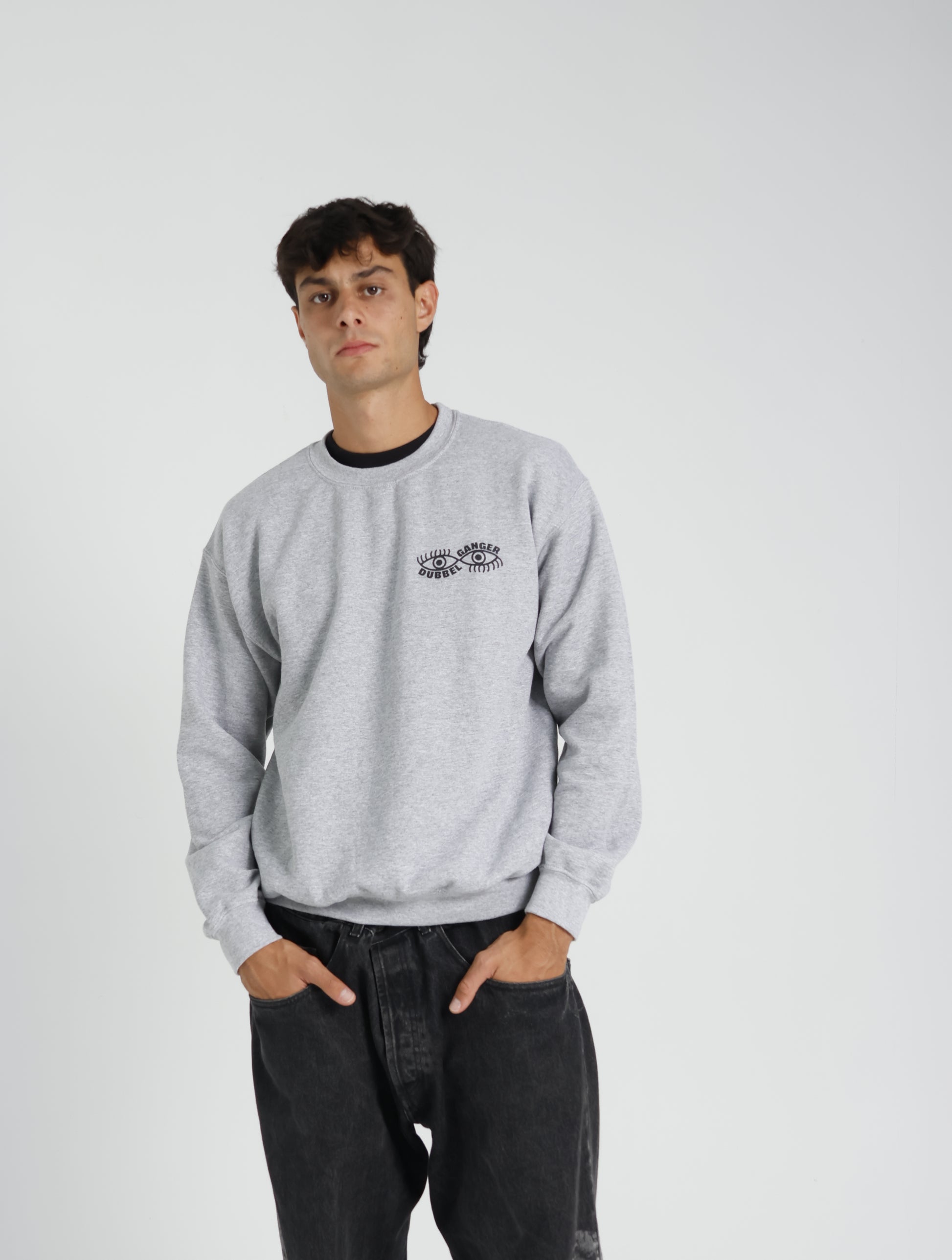 DUBBEL GÄNGER —  CIRCLE SWEATER GREY