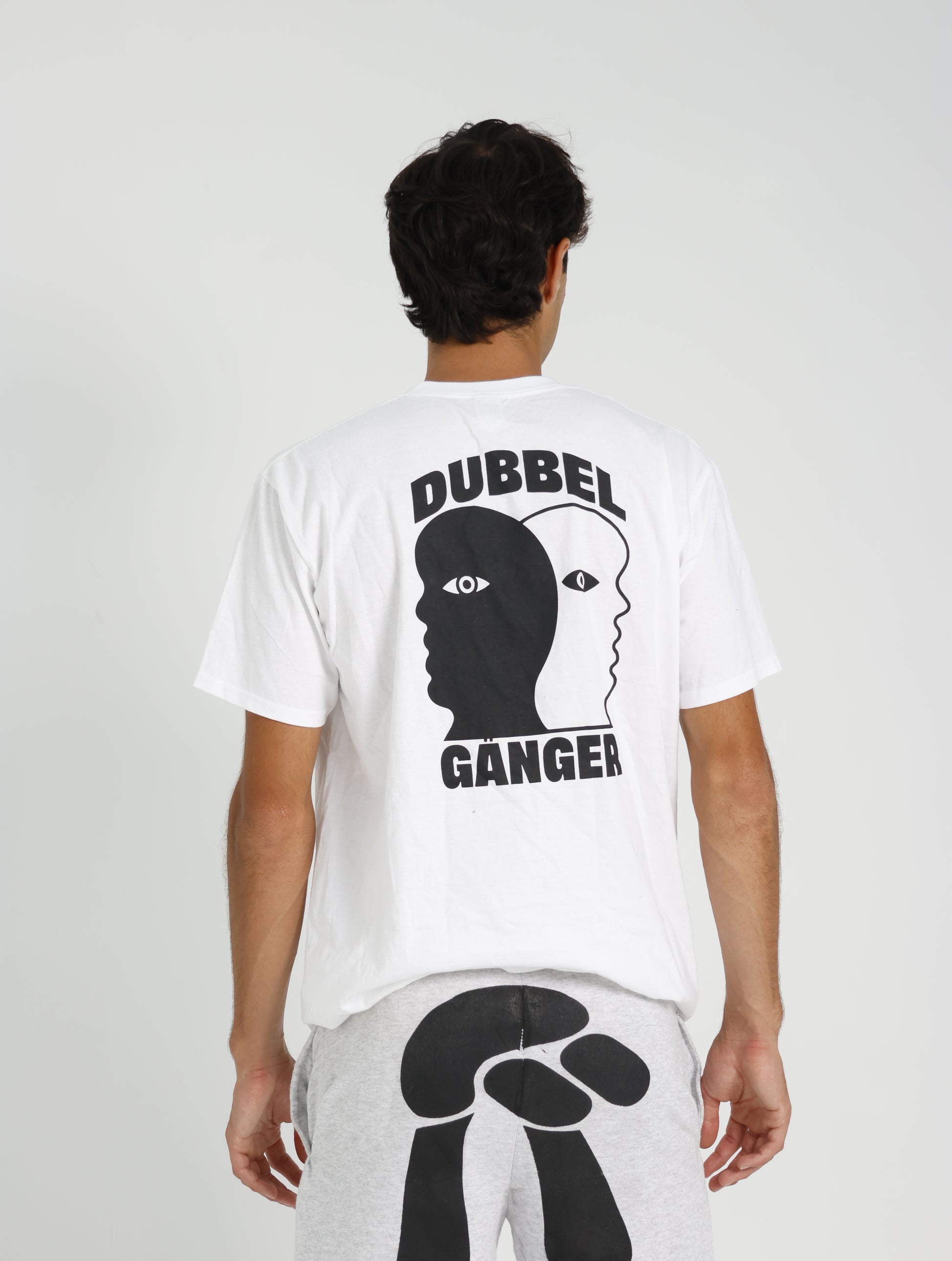 DUBBEL GÄNGER —  LOGO T-SHIRT WHITE