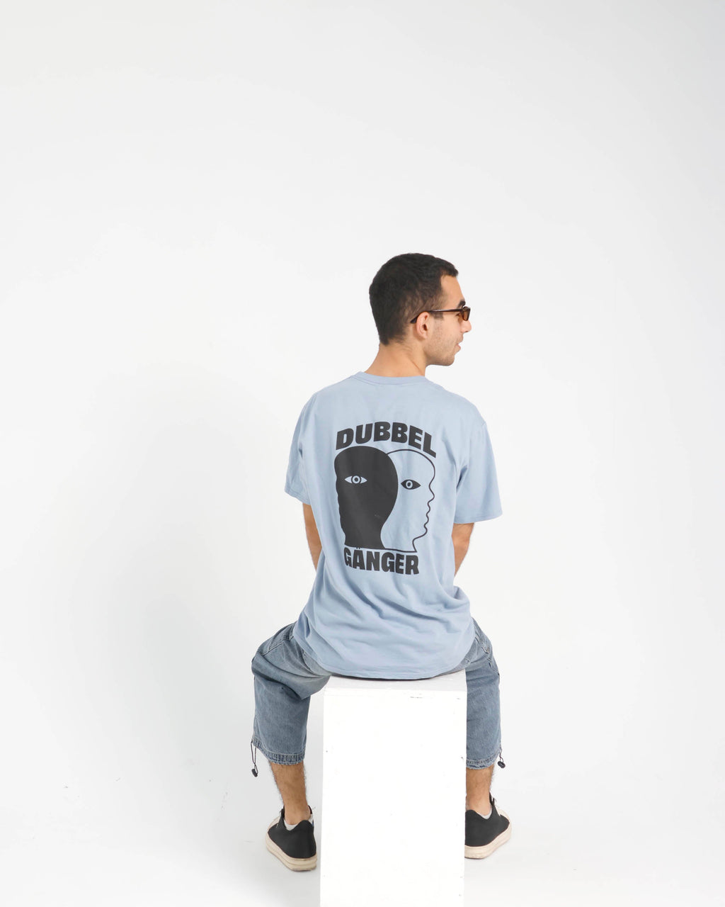 DUBBEL GÄNGER —  LOGO T-SHIRT LIGHT BLUE