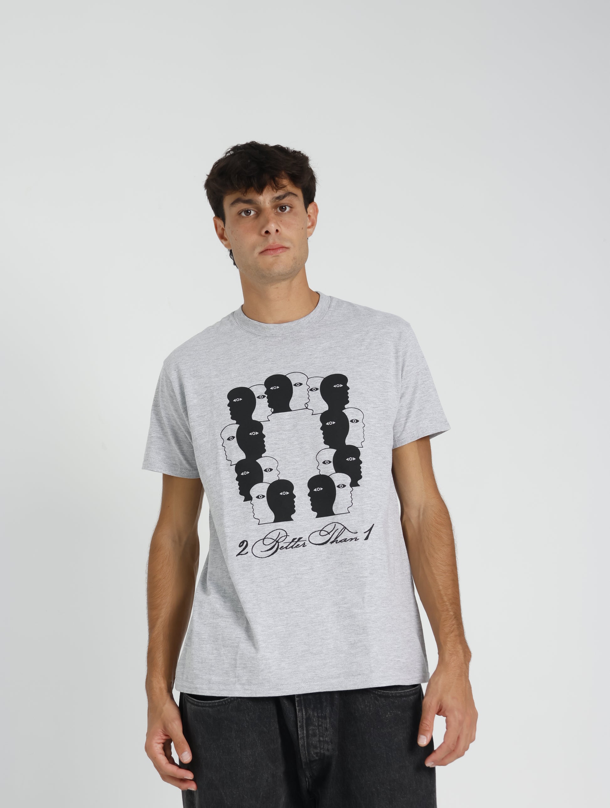 DUBBEL GÄNGER — PATTERN T-SHIRT GREY
