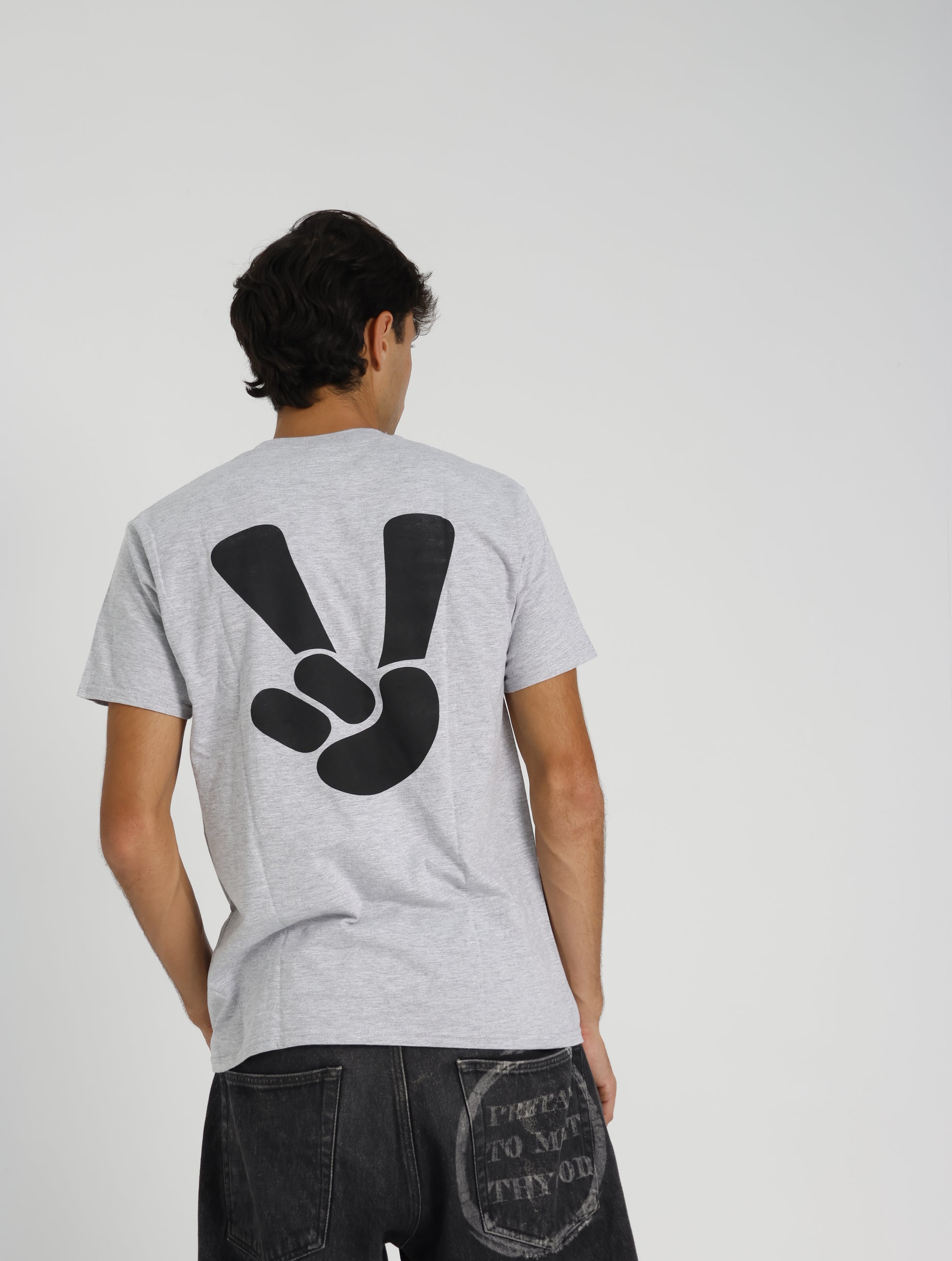 DUBBEL GÄNGER — PATTERN T-SHIRT GREY