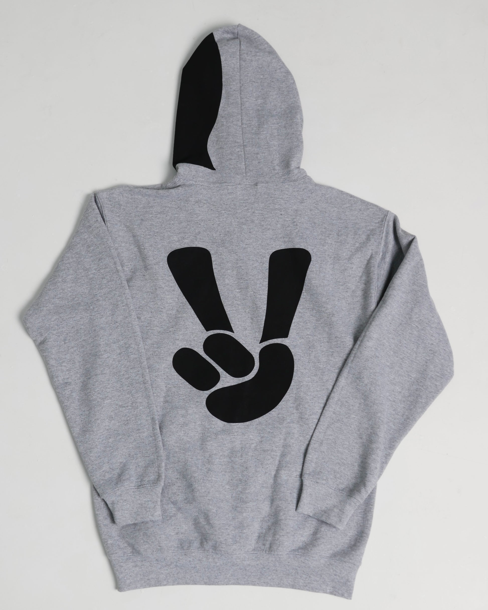 DUBBEL GÄNGER —  ZIP HOODIE GREY