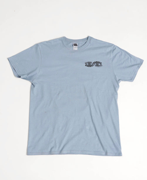DUBBEL GÄNGER —  LOGO T-SHIRT LIGHT BLUE