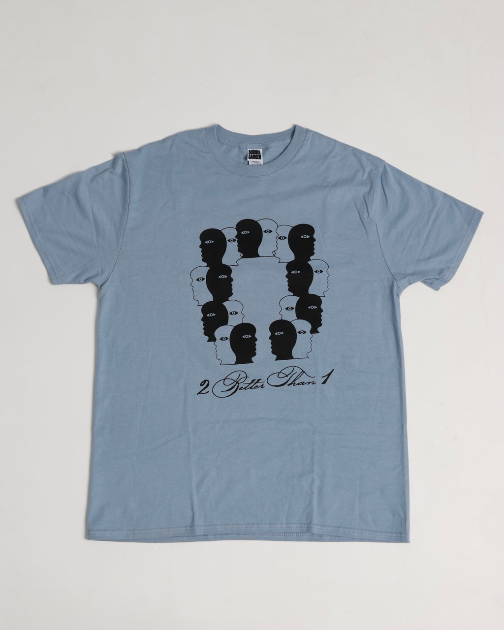 DUBBEL GÄNGER — PATTERN T-SHIRT LIGHT BLUE