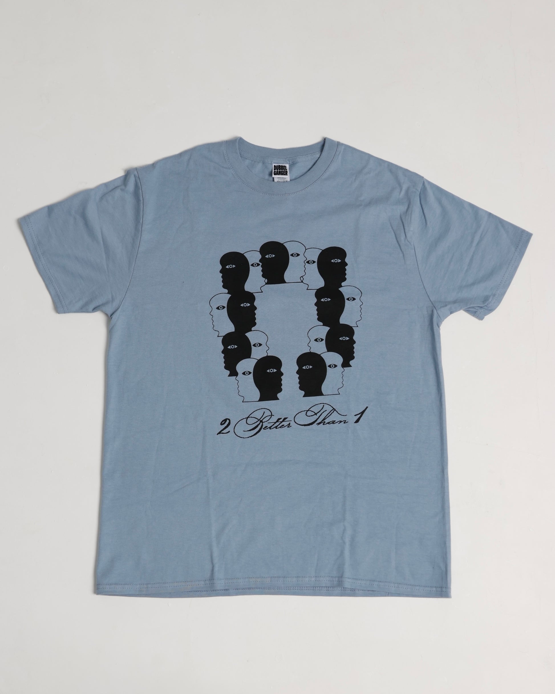 DUBBEL GÄNGER — PATTERN T-SHIRT LIGHT BLUE